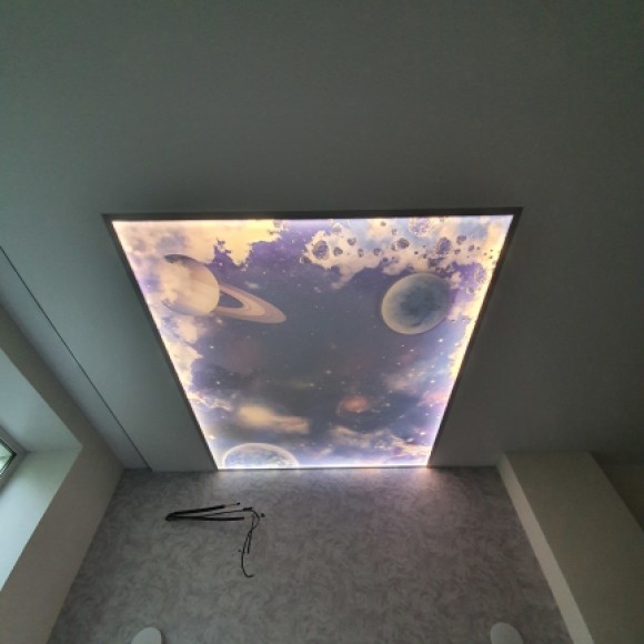 Фотопечать на натяжном потолке