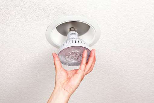 Установка светильников